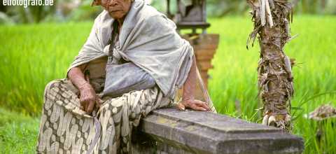 Alter Mann auf Bali
