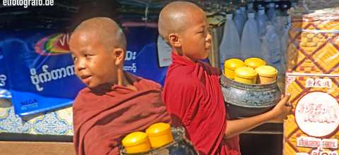 Junge Mönche in Burma