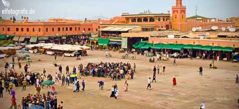 Platz in Marrakech Marokko