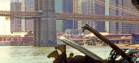 Auto schrauben am Hudson River New York